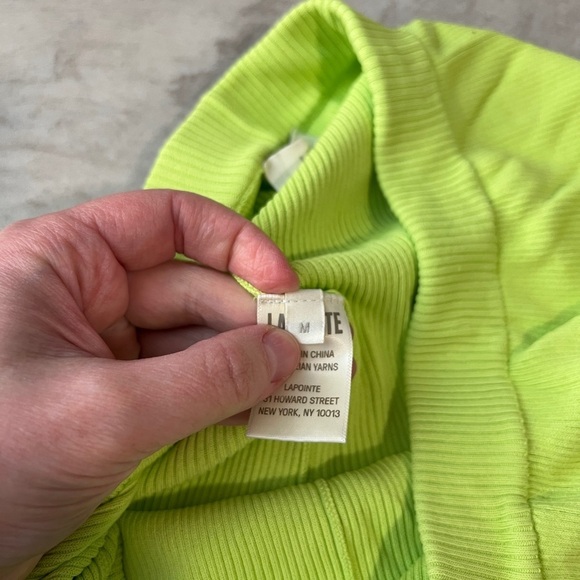 LAPOINTE Green Pleated Shorts - Picture 4 of 5